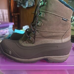 The North Face Brown Winter Rain Boots Insulated Waterproof NEW NEVER WORN